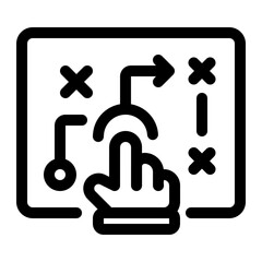 Fototapeta premium Digital Strategy Planning Board