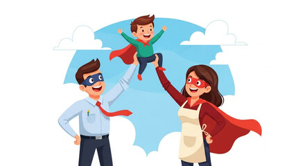Superhero Parents Celebrating the Extraordinary Power of Family