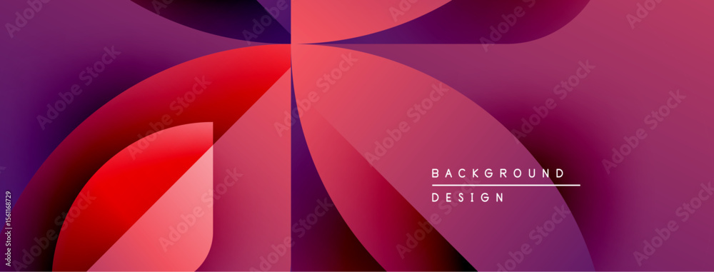 Poster Abstract fluid shapes blend, creating vibrant magenta, red gradients. Design features text background, design. Modern aesthetic, smooth transitions.