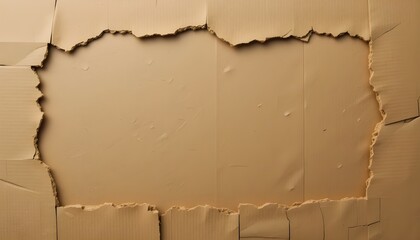Torn Cardboard Background and Texture Rough and Rustic Design Element