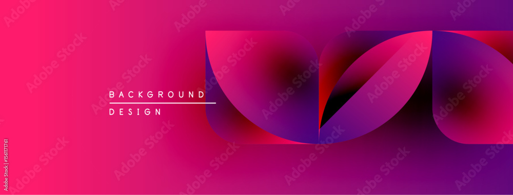Poster abstract gradient design. pink, purple hues blend smoothly. modern aesthetic, simple text elements p