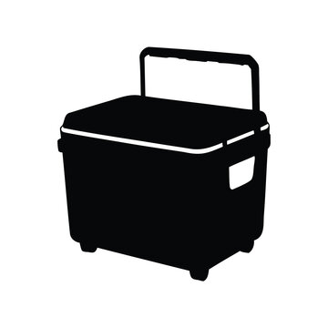 black cooler with handle clip art preview