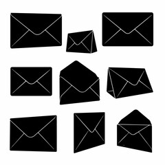 Envelope Silhouettes Set