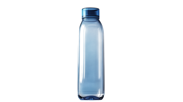 • A smart water bottle with hydration reminders and temperature control, isolated on white background in HD 