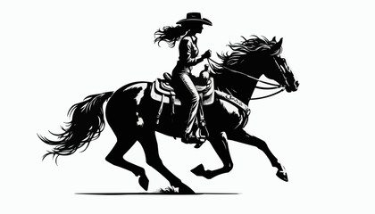 Obraz premium horse and rider