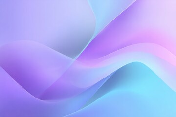Abstract waves in soft pastel colors of purple and blue create a serene, calming background