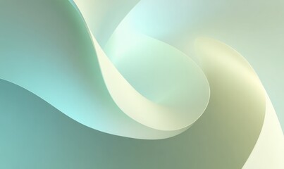 Abstract soft curves in soothing pastel colors creating a serene atmosphere for relaxation