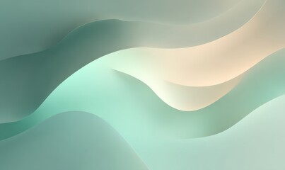 Soft flowing waves of pastel colors create a serene abstract background ideal for calming designs