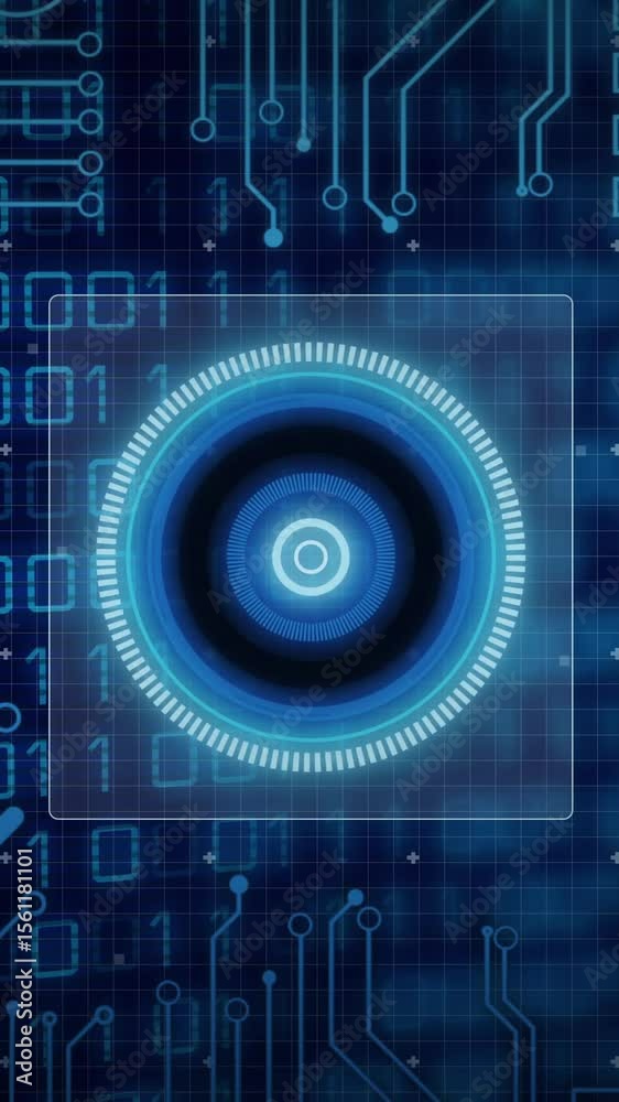 Poster animation of scope scanning over data processing