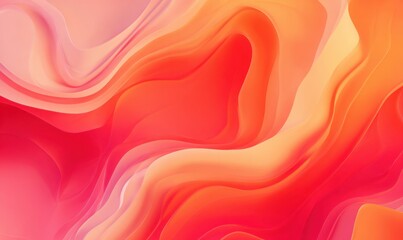 Abstract fluid shapes in vibrant pink and orange hues creating a dynamic background texture