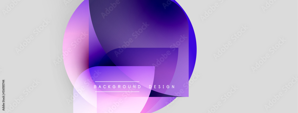 Poster abstract fluid shapes, purple hues, white background. modern design element for digital projects, pr