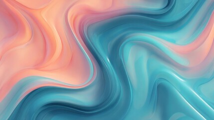 Abstract fluid art design featuring vibrant pink and blue swirling patterns, ideal for backgrounds