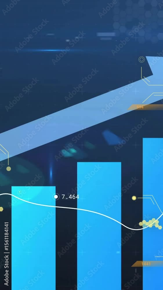 Poster animation of science data processing over diagrams