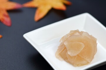 生姜の酢漬け、寿司に添えるガリ