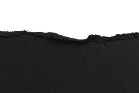 torn black pages with uneven texture edges. set of ripped black paper sheets png isolated on transparent background. document or newspaper mockup.