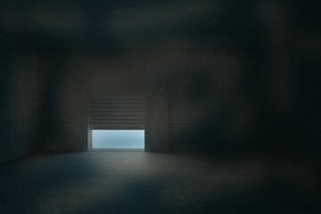 Shutter opening in dark room