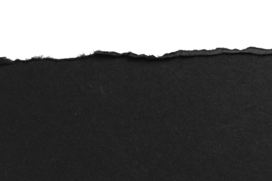 torn black pages with uneven texture edges. set of ripped black paper sheets png isolated on transparent background. document or newspaper mockup.