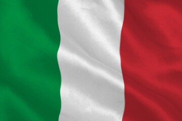 Digitally generated italian national flag © vectorfusionart