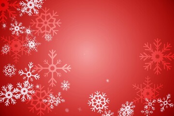 Red snow flake pattern design