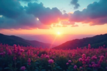 Dreamy, soft-focus landscape bathed in the ethereal glow of twilight Blurred lines create a sense of mystery and tranquility Perfect for backgrounds or evocative imagery , blur, twilight