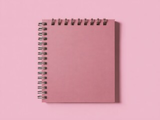Pink spiral notebook