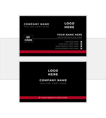 Creative and clean corporate business card template. Vector illustration. Stationery design.  Modern shape with abstract color. Luxury background. visiting card.  Vector illustration print template. 
