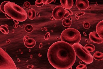 Graphic image of red blood cells