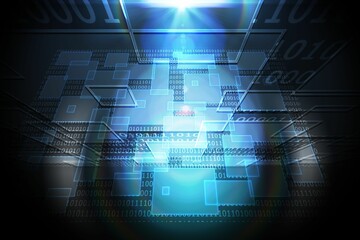 Shiny futuristic technological background