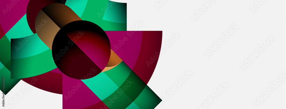 Poster abstract floral design. vivid colors blend, creating dynamic shapes. modern aesthetic, clean backgro