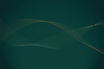 Modern Black-Green Abstract Background Wave Pattern
