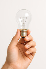 light bulb in hand