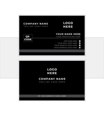 Premium and modern business card with a sleek, professional design.Modern shape with abstract color. Luxury background. visiting card.  Vector illustration print template.
               
