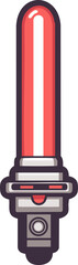 Naklejka premium fullshot_of_a_light_saber_icon_the_background_color_should_be_whi