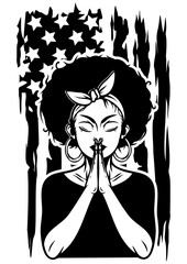 African American Praying