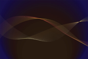 Abstract Background - Sophisticated Dark Blue Wave Art
