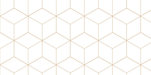 Abstract cube geometric tile and mosaic wall or grid backdrop technology wallpaper gray and white background. Seamless geometric pattern square and diamond cubic shapes repeat surface art design.	
