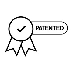 patented label set vector design isolated