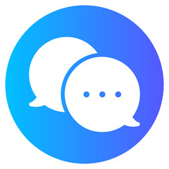dialog gradient icon