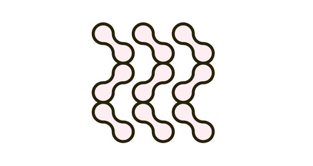 Abstract Seamless Blob Link Pattern – Modern Repeating Vector Background