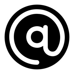 arroba glyph icon