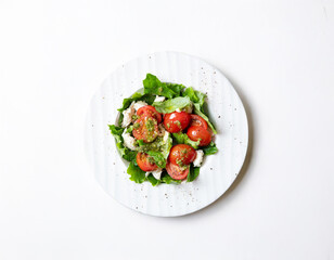 salad with tomatoes and feta cheese