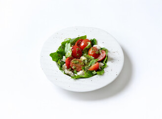 salad with tomatoes and feta cheese