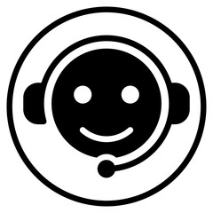 Fototapeta premium support glyph icon