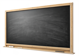 blackboard on a isolated transparent background