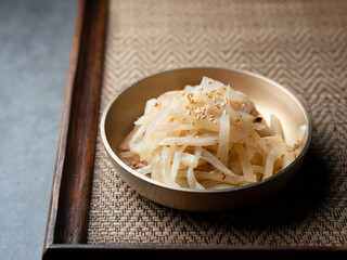 balloon flower root salad, Korean food