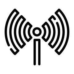 radio antenna line icon