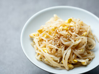 Seasoned Bean Sprouts, Korean food,