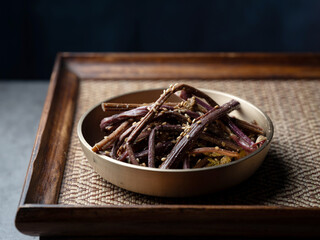 Bracken fern salad, traditional Korean food