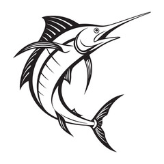 swordfish vector illustration.