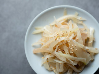 balloon flower root salad, Korean food